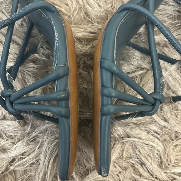 Jonathan Simkhai Meghan Leather Square Toe High Heel Wrap Sandals Sz 36 US 6 - Picture 2 of 13